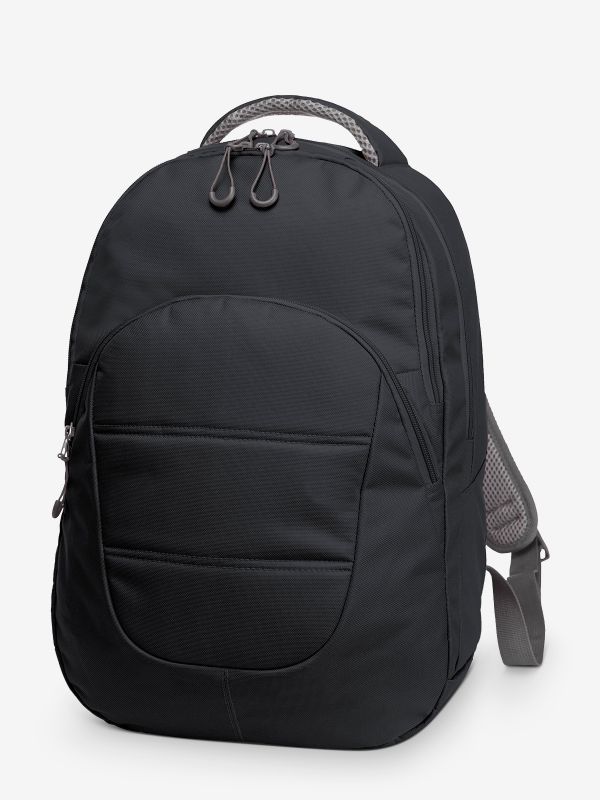 Zaino porta pc 15'' , schienale imbottito e traspirante colore nero e verde brillante